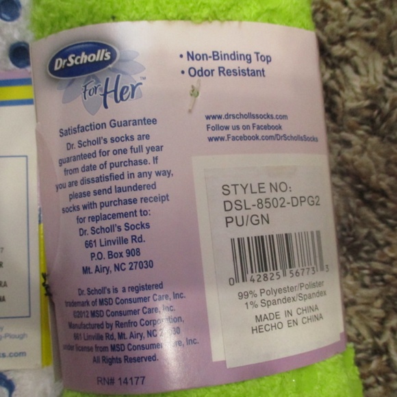 Dr. Scholl's Socks Bundle Variety 10 Pack Womens 4-10 Multicolor Spa Low Cut - Picture 12 of 14